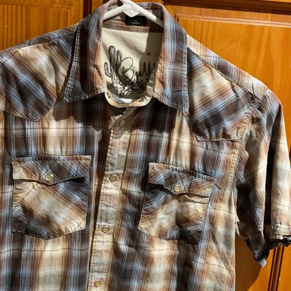 Bullhead Other - Bullhead Med Men’s Snap short sleeve shirt